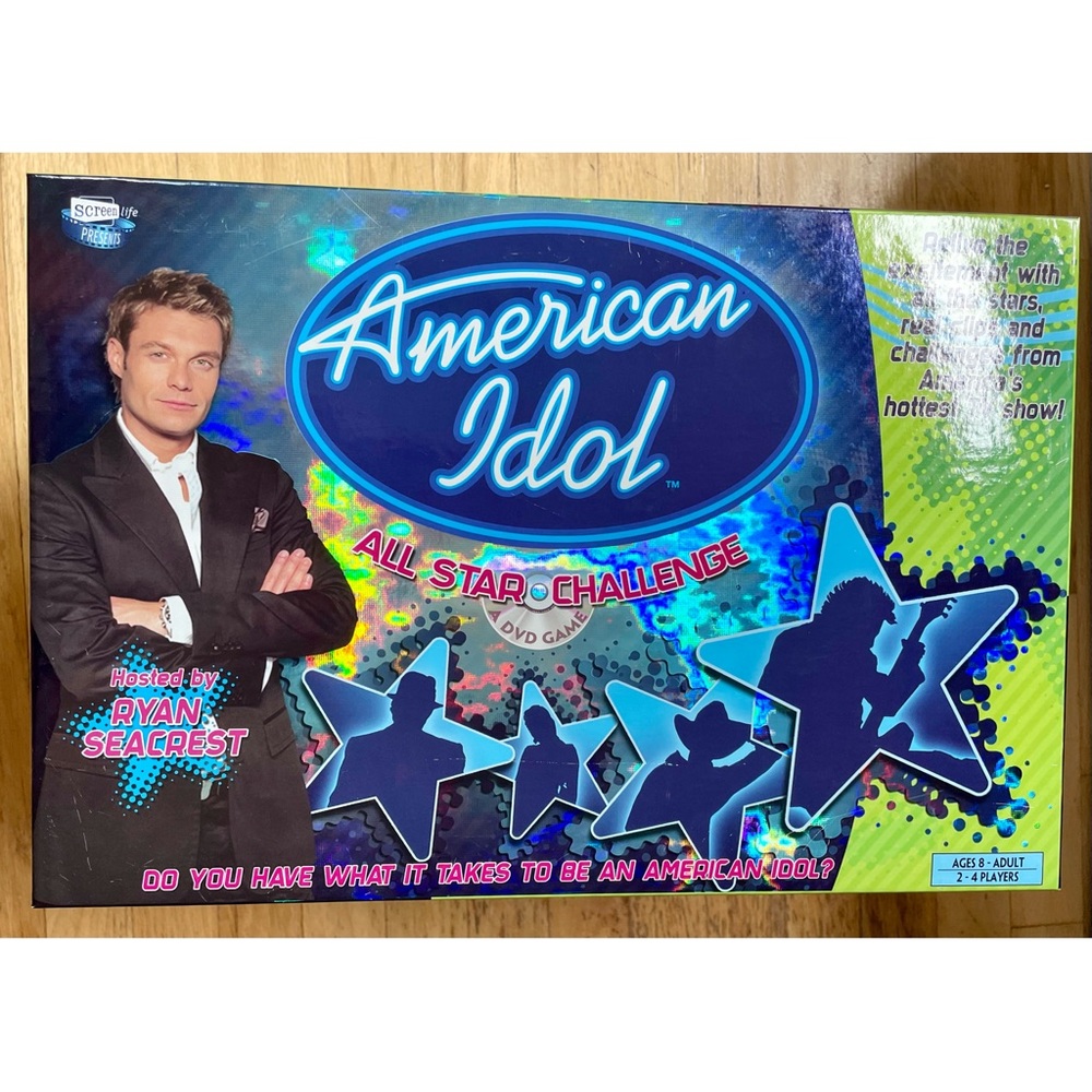 Vintage American Idol All Star Challenge Board Game